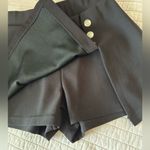 Dolls Kill Cute black high rise slit sexy goth skort S Photo 8