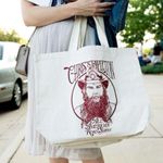 Chris Stapleton All American Road Show Cotton Canvas Large Tote Bag Cream VIP Red Photo 9