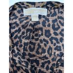 Michael Kors Leopard print and houndstooth plaid women’s size small blouse Photo 7