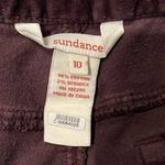 Sundance Burgundy Red Wine Velvet Mid Rise Slim Straight Leg Jeans, Sz 10 Photo 12