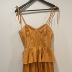 MISA Los Angeles NWOT  Rosie Bustier Peplum-Waist Poplin Maxi Dress - Size Medium Photo 8