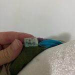 Colorful Patchwork Boho Hoodie Green Size M Photo 4