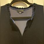 1. State NWOT  Sz L Navy Blue Boho Tier Skirt Baby Doll Holiday Cocktail Dress Photo 4