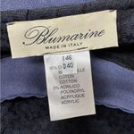 Blumarine Blue Jacquard A Line Mini Skirt Womens 12 Luxury Designer Formal Photo 6