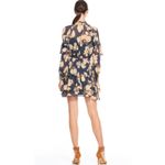 LA MAISON TALULAH‎ IN THE MIX MOCK NECK FLORAL MINI DRESS EUC SIZE S Photo 1