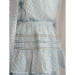 Creea The Label Womens Dress Size S Blue Polka Dot Long Sleeve Europe style White Photo 5