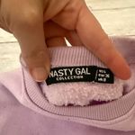 Nasty Gal  S/M Lavender Sweatpants Joggers Crewneck Sweatshirt Matching Set Small Photo 4