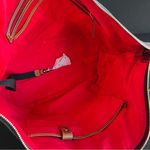 Dooney & Bourke  | Large Genuine Leather Green O Ring Shoppers Tote Photo 4