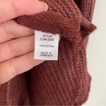 Zenana Outfitters Acid Wash‎ Oversized Lightweight Waffle Knit Button Up Shacket Size L/XL Photo 6