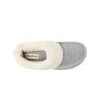 Dearfoams  Slippers Women L 9-10 House Faux Fur Shoes Indoor/Outdoor Gray New Photo 2