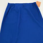 Nordstrom Vintage ‎ Pencil Skirt Deadstock Blue Faux Wrap Professional Blue NWT Photo 10