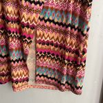 BODEN Side Split Jersey Midi Skirt Multi Textured Ikat Pink Size 8 Photo 5