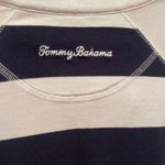 Tommy Bahama Tommy Bahama M Navy White Striped Quarter Zip Tunic Sweatshirt Dress Casual Photo 9