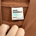TNA Sweatfleece Cozyfleece Mega Fit Mock neck sweatshirt brown orange size 2 Size M Photo 6