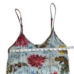 Natural Life Blue Floral Rayon Sleeveless Jumpsuit Romper size small Photo 2