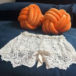 Cynthia Rowley  Creme Lace Cover Up Short Size S Photo 4