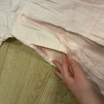 Spartina 449  Ellis Dress Linen Light Pink Tassel V-neck Blush Size M Photo 4