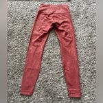 Lululemon Wunder Under High Rise Legging 28" Pink Shiny Pattern Women's Size 6 Photo 4