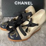 Chanel Lace Up Wedge Photo 1
