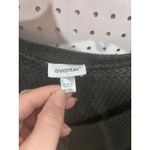 Avenue Olive Green Waffle Knit Button Front Tie Waist Top Plus Size 18 20 Photo 2