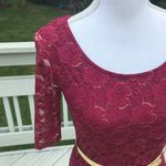 Burgandy with a touch of Gold 🌟Party Dress !! Red Photo 3