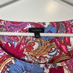 Talbots Women’s Classic Island Paisley Colorful Side Tie Sheath Dress Size Large Photo 2