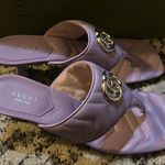 Gucci Double G Thong Sandal Mules Lavender Photo 5