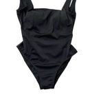 BODEN Square Neck One Piece Bathing Suit Swimsuit Classic Black size 4 Photo 2