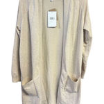 Ellie  Open Cardigan Fawn Heather Sz M NWT Photo 0