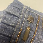 HANNAH Embellished Beaded Denim Jacket Ruffle Trim Size Medium Blue SEE DESCRIPT Photo 3