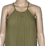 Soprano  olive sleeveless pleated mini dress Photo 1
