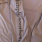 Simply Southern  Delaware LS Crewneck Tee Plum M Graphics Long Sleeve Crewneck Photo 3