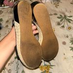 Cole Haan  Women's Arden Platform Black Nubuck/Patent Leather Wedge Sandals 9.5B Photo 2