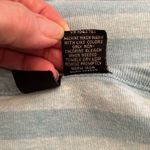 Mossimo supply co size XL light and medium blue striped 3/4 sleeve T Photo 7