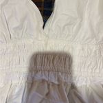 Sim & Sam crop top with tie straps, a smocked bodice, and a ruffled hem NWT Photo 2