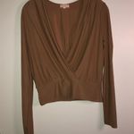 A'Gaci 🆕 a’gaci Long Sleeve V Neck Crop Top Photo 0