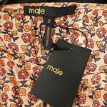 Maje 💕 Lolivate Floral-Print Satin Blouse Mini Fleurs Print Size 2 = Medium NWT Photo 14