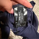 & Other Stories & OTHER STORIES Structured V-Cut Swimsuit Textured Navy- Size 12 Photo 7