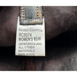 Rockin Country Cowboy Boots Cowgirl Brown Blue Leather Embroidered Women's 6.5 W Photo 5