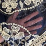 Janice Apparel NWT Vintage Style Navy Blue Embroidered Lace Kimono OS Boho Blue Size undefined Photo 9