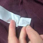 Gap Women’s Sweatshirt L Purple Logo Crewneck with Star Detail & Stripe Sleeves Photo 3