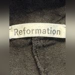 Reformation  Black 100% Linen Wide Leg Pants 13” High Rise Size 4 EUC #5547 Photo 2