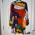 Adrienne The Butterfly Garden Multi Colored Mini Dress Size Small Artsy Photo 1