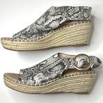 Catherine Malandrino  Snakeskin Wedge Espadrilles Photo 1