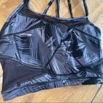 Sweaty Betty  Celestial Yoga Crop Top in Tonal Palm Print Photo 9