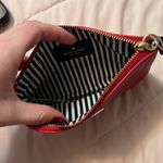 Kate Spade Red leather  wristlet with bow Photo 2