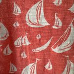 Vineyard Vines  Boat Pattern Scoop Neck 3/4 sleeve top slit hem spring summer S Photo 6