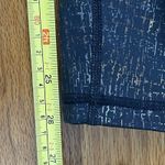 Lilly Pulitzer Luxletic Weekender Legging Small Black Tiki Foil Metallic Workout Photo 10