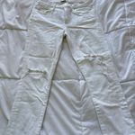 AGOLDE  Jeans Womens 27 White High Rise Skinny Light Wash Distressed Boho City Photo 1
