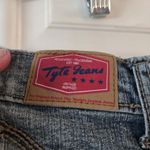 Tyte Jeans Juniors Size 5 Flare Leg Pink Embroidered Y2K Vintage Denim Stretchy Blue Photo 5